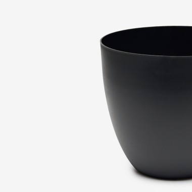 Vaso Pl�stico Tes Preto �38x33cm