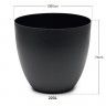Vaso Pl�stico Tes Preto �80x73cm