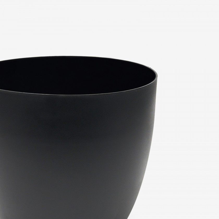 Vaso Plástico Tes Preto Ø38x33cm Vaso Plástico Tes Preto Ø38x33cm