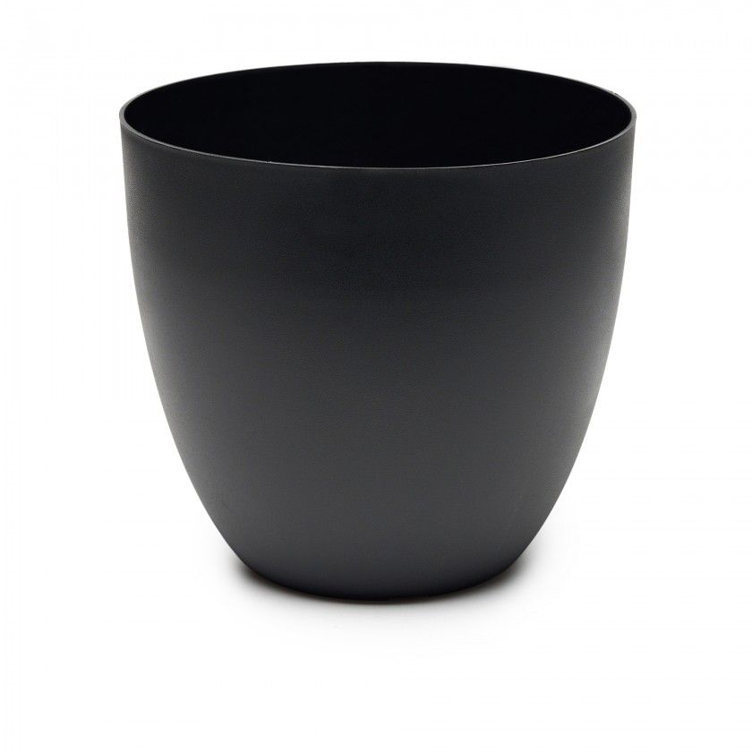 Vaso Plástico Tes Preto Ø60x55cm Vaso Plástico Tes Preto Ø60x55cm