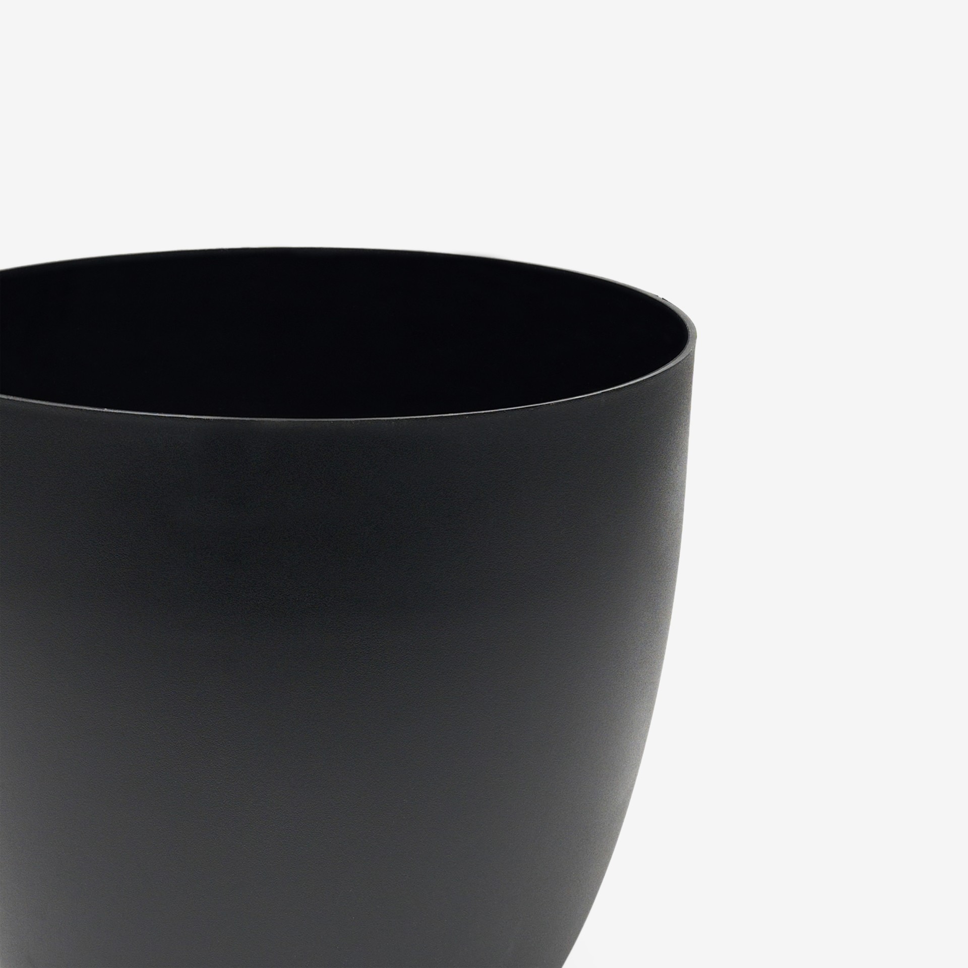 Vaso Plástico Tes Preto Ø32x29cm