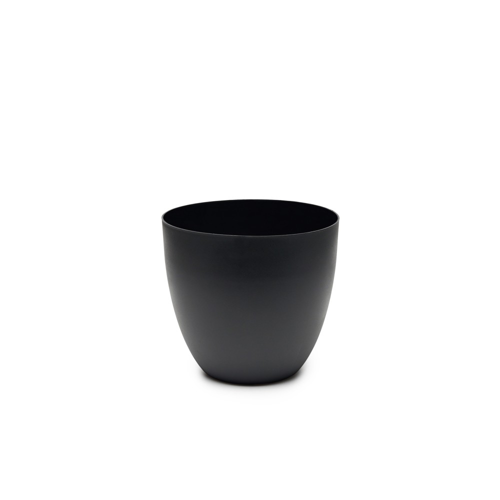 Vaso Pl�stico Tes Preto �22x20cm
