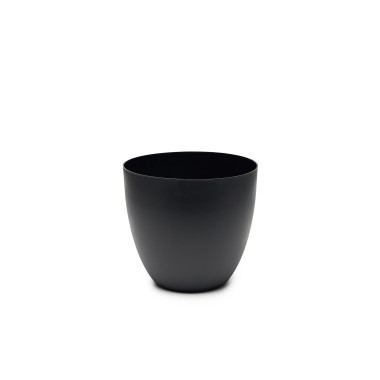 Vaso Pl�stico Tes Preto �22x20cm