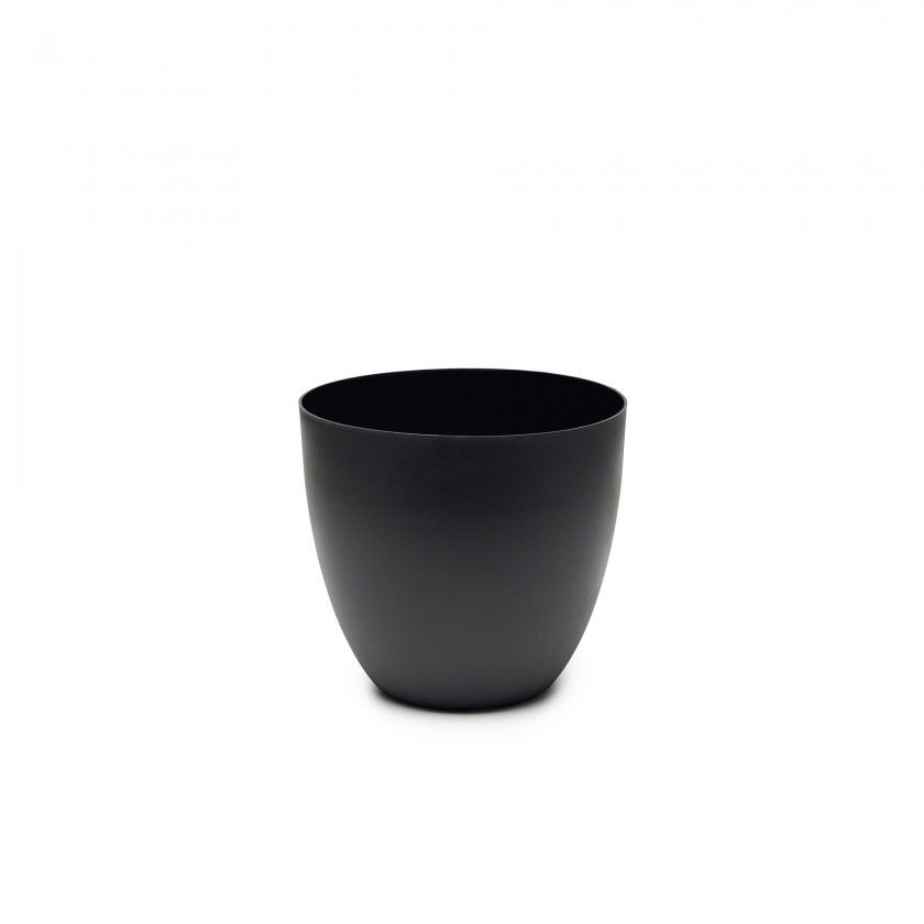 Vaso Pl�stico Tes Preto �22x20cm
