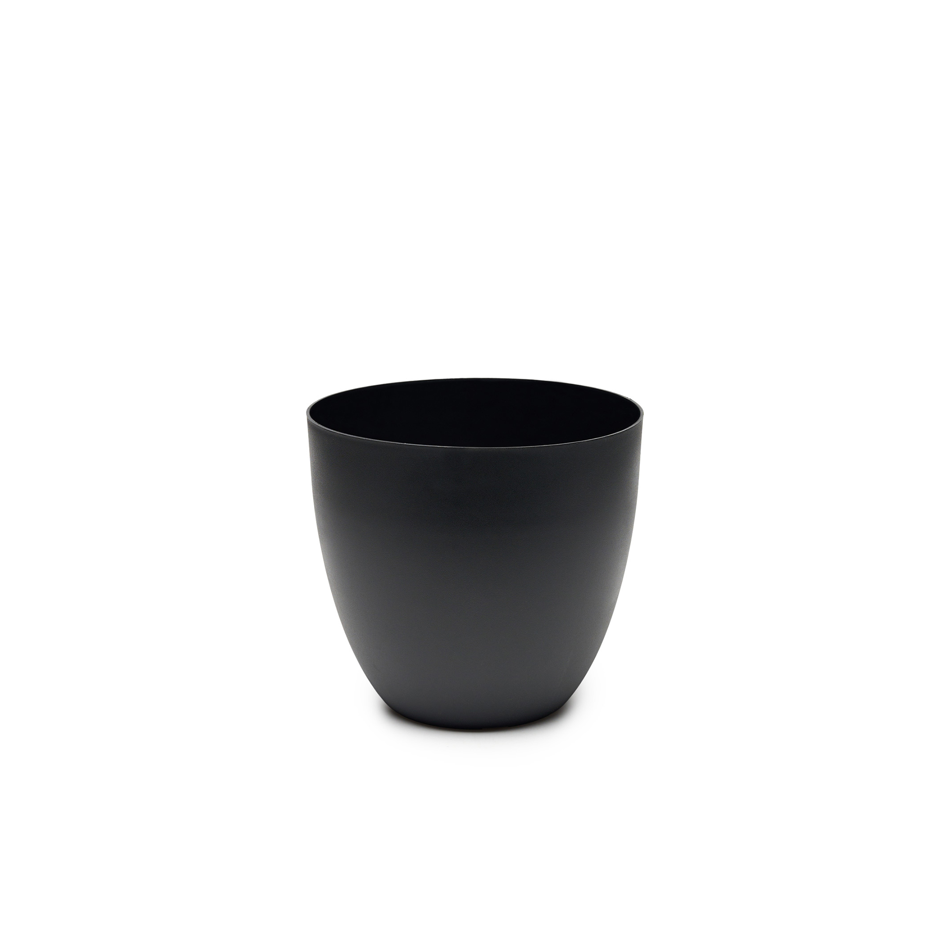 Vaso Plástico Tes Preto Ø22x20cm
