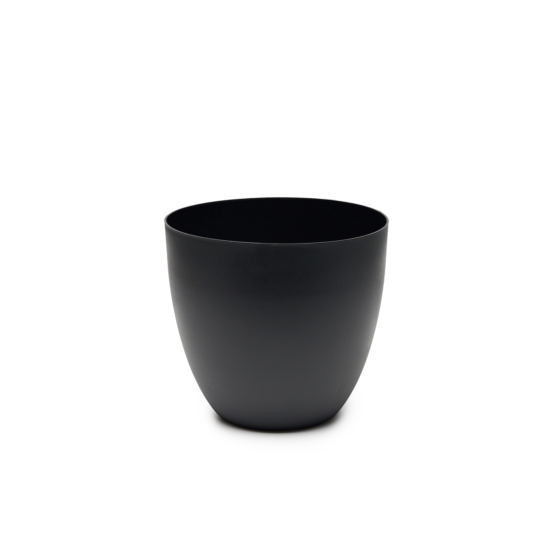 Vaso Plástico Tes Preto Ø26x23cm