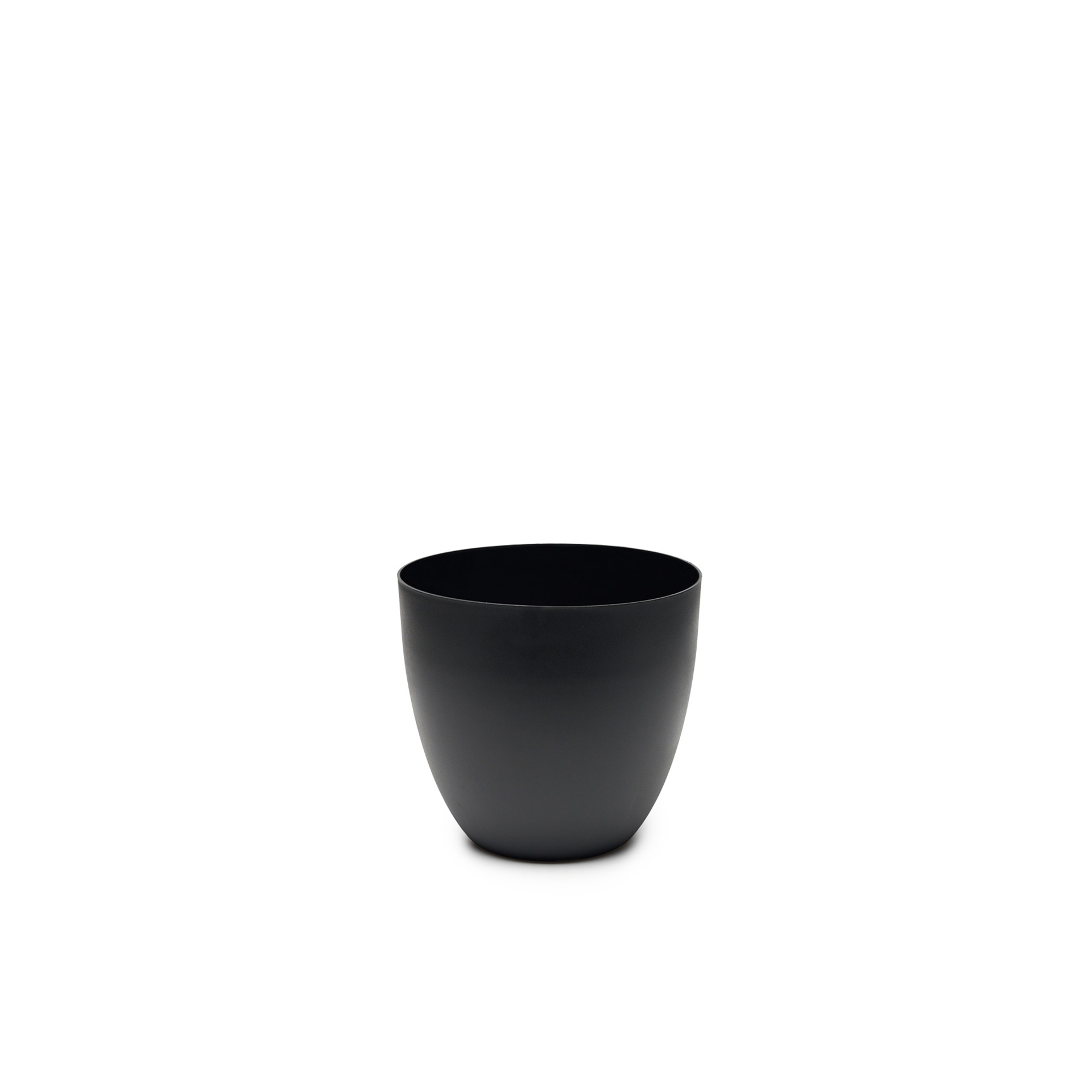 Vaso Plástico Tes Preto Ø18x16cm