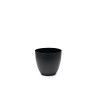 Vaso Plástico Tes Preto Ø18x16cm Vaso Plástico Tes Preto Ø18x16cm