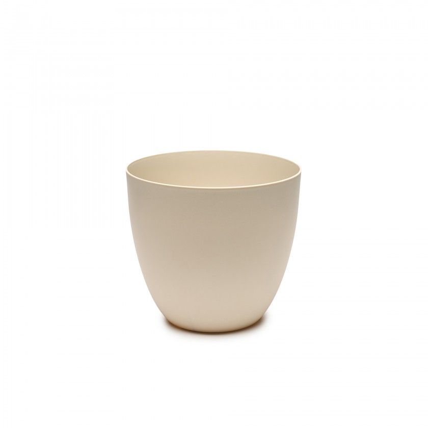 Vaso Plástico Tes Cru Ø26x23cm Vaso Plástico Tes Cru Ø26x23cm