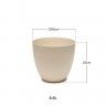 Vaso Plástico Tes Cru Ø26x23cm Vaso Plástico Tes Cru Ø26x23cm