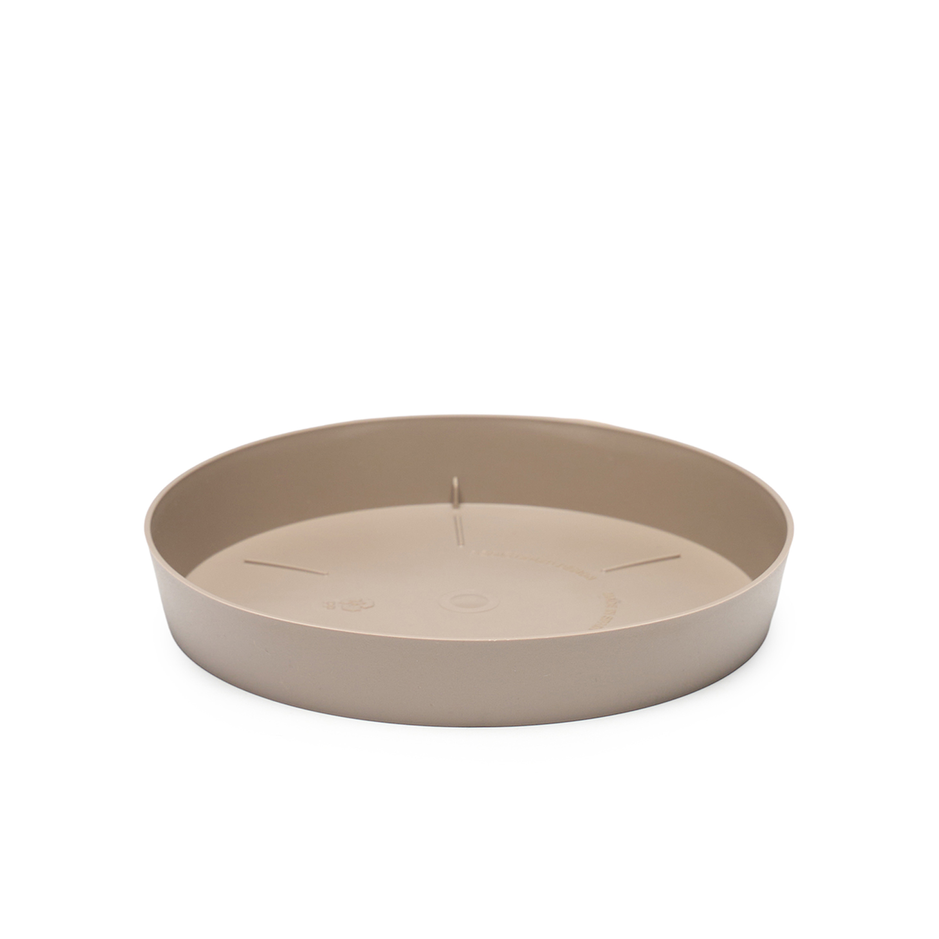 Prato Plastico Tes Redondo Toupe Ø24x3.7cm