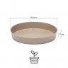 Prato Plastico Tes Redondo Toupe Ø24x3.7cm Prato Plastico Tes Redondo Toupe Ø24x3.7cm