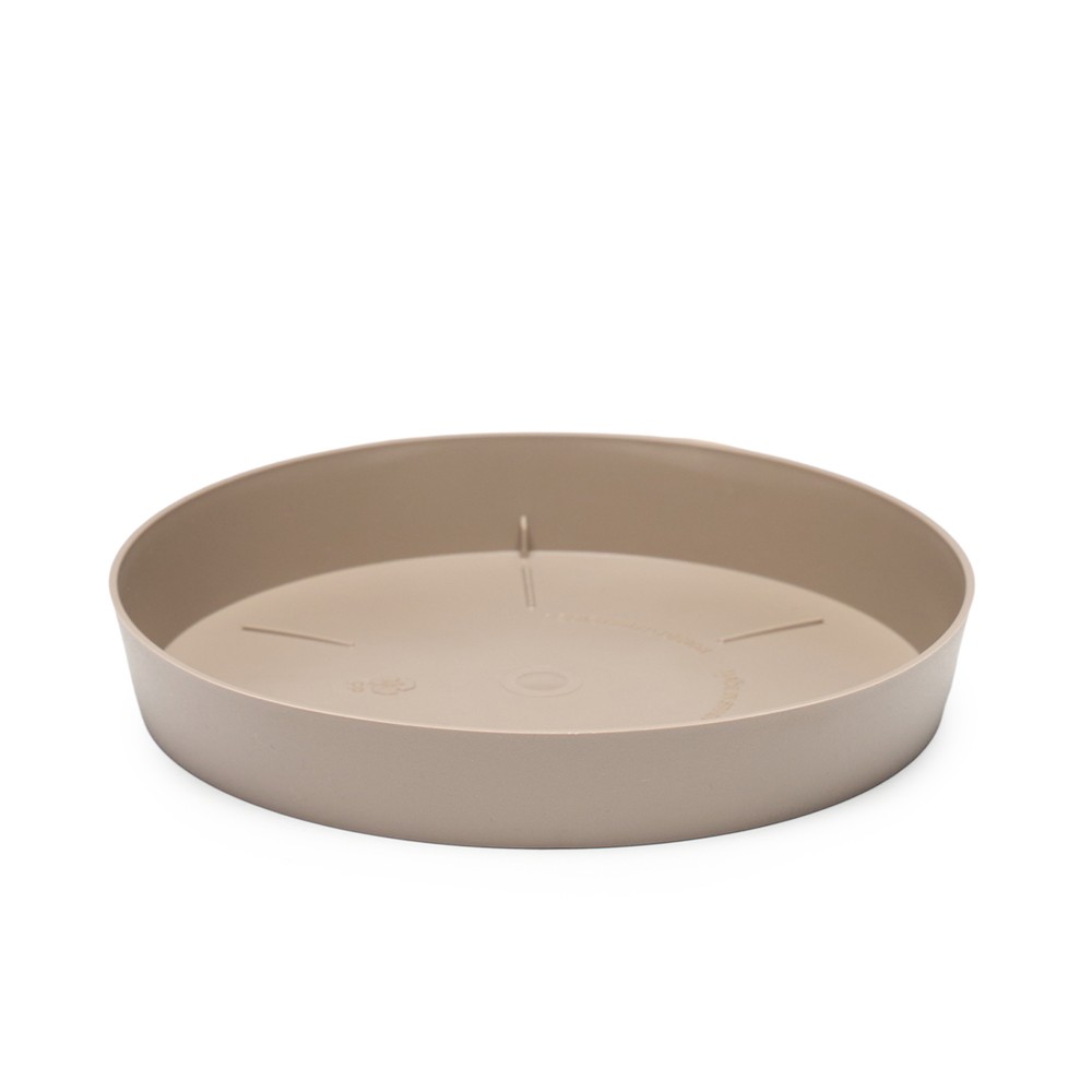 Prato Pl�stico Tes Redondo Toupe �28x4.4cm