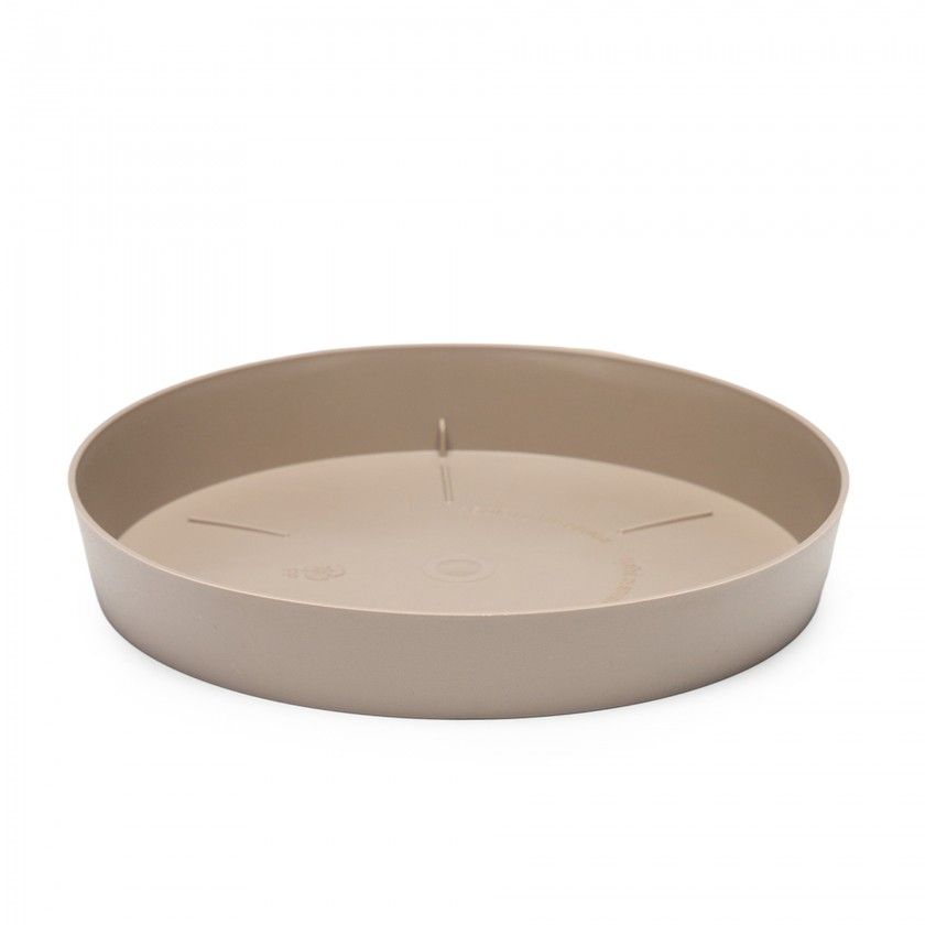 Prato Plástico Tes Redondo Taupe Ø36x5.5cm Prato Plástico Tes Redondo Taupe Ø36x5.5cm
