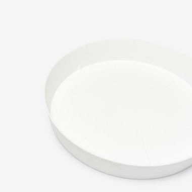 Prato Plástico Tes Redondo Branco Ø36x5.5cm