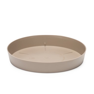 Prato Pl�stico Tes Redondo Taupe �36x5.5cm
