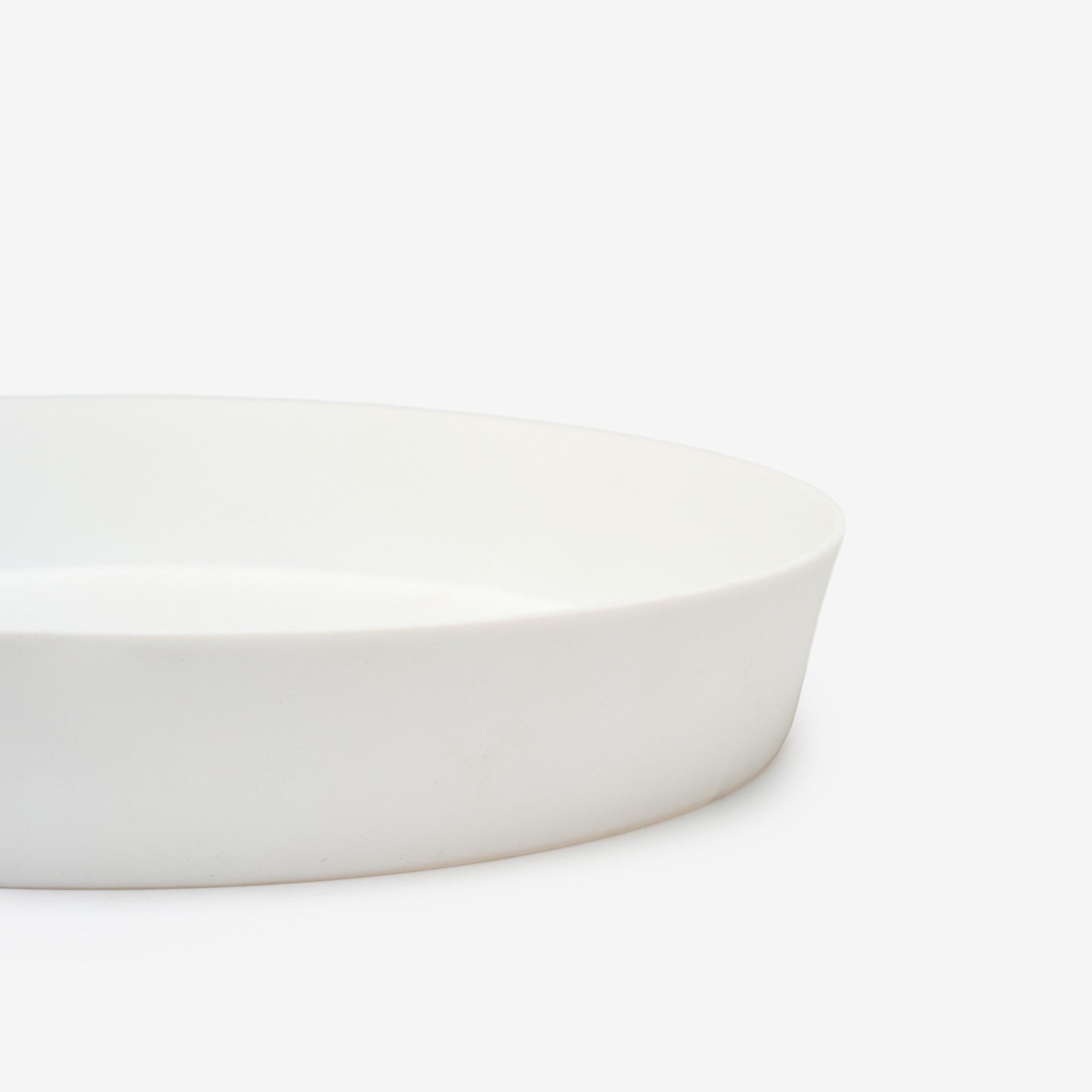 Prato Plástico Tes Redondo Branco Ø36x5.5cm