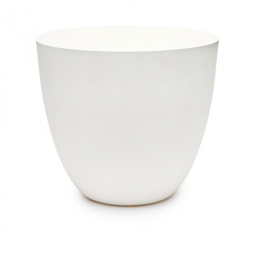 Vaso Plástico Tes Branco Ø60x55cm Vaso Plástico Tes Branco Ø60x55cm