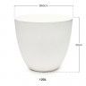Vaso Plástico Tes Branco Ø60x55cm Vaso Plástico Tes Branco Ø60x55cm