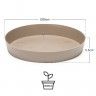 Prato Plástico Tes Redondo Taupe Ø36x5.5cm Prato Plástico Tes Redondo Taupe Ø36x5.5cm