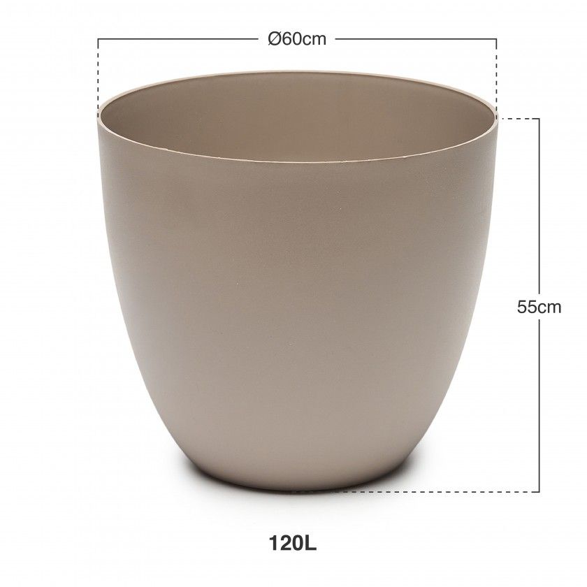 Vaso Plástico Tes Toupe Ø60x55cm Vaso Plástico Tes Toupe Ø60x55cm