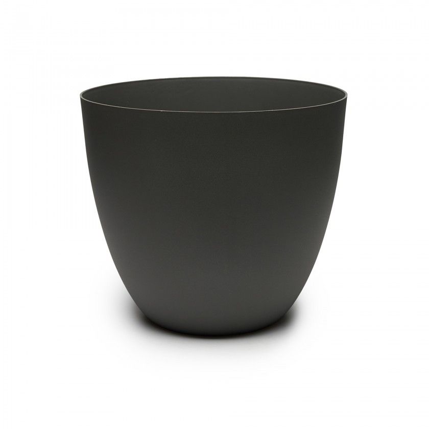 Vaso Plástico Tes Antracite Ø48x42cm Vaso Plástico Tes Antracite Ø48x42cm