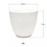 Vaso Plástico Tes Antracite Ø48x42cm Vaso Plástico Tes Antracite Ø48x42cm