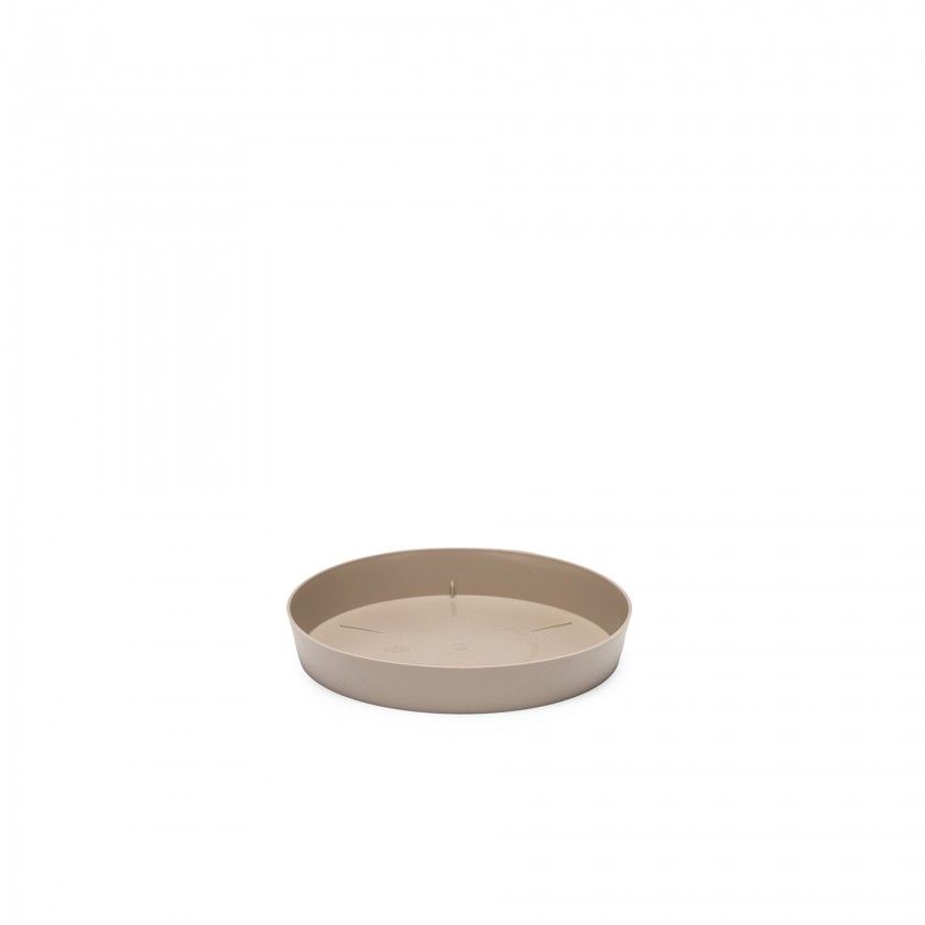 Prato Plástico Tes Redondo Toupe Ø14x2cm Prato Plástico Tes Redondo Toupe Ø14x2cm
