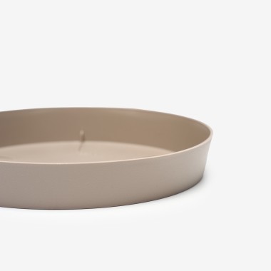 Prato Pl�stico Tes Redondo Toupe �14x2cm