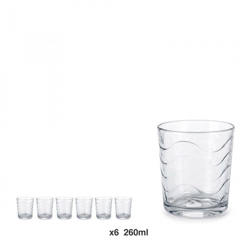 Copo Sem Pé Mistral Waves 260ml Pack 6 Copo Sem Pé Mistral Waves 260ml Pack 6