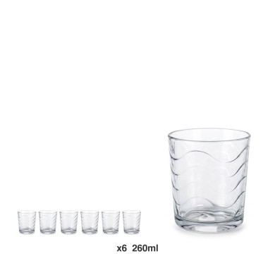 Copo Sem Pé Mistral Waves 260ml Pack 6