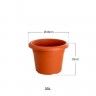 Vaso Plástico Terracota Ø46x30x35cm Vaso Plástico Terracota Ø46x30x35cm