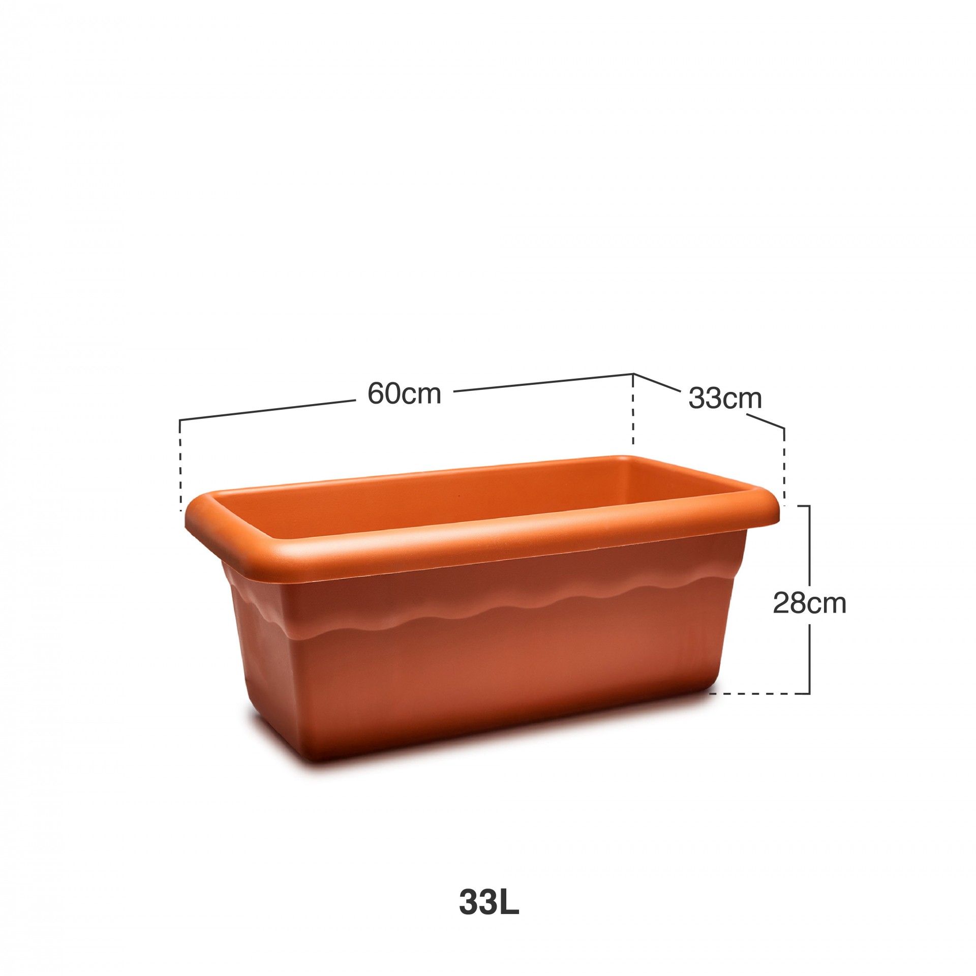 Floreira Terra Terracota 60X33cm