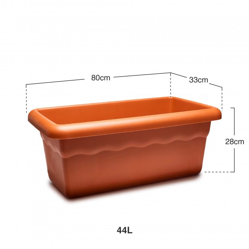 Floreira Terra Terracota 80X33cm Floreira Terra Terracota 80X33cm