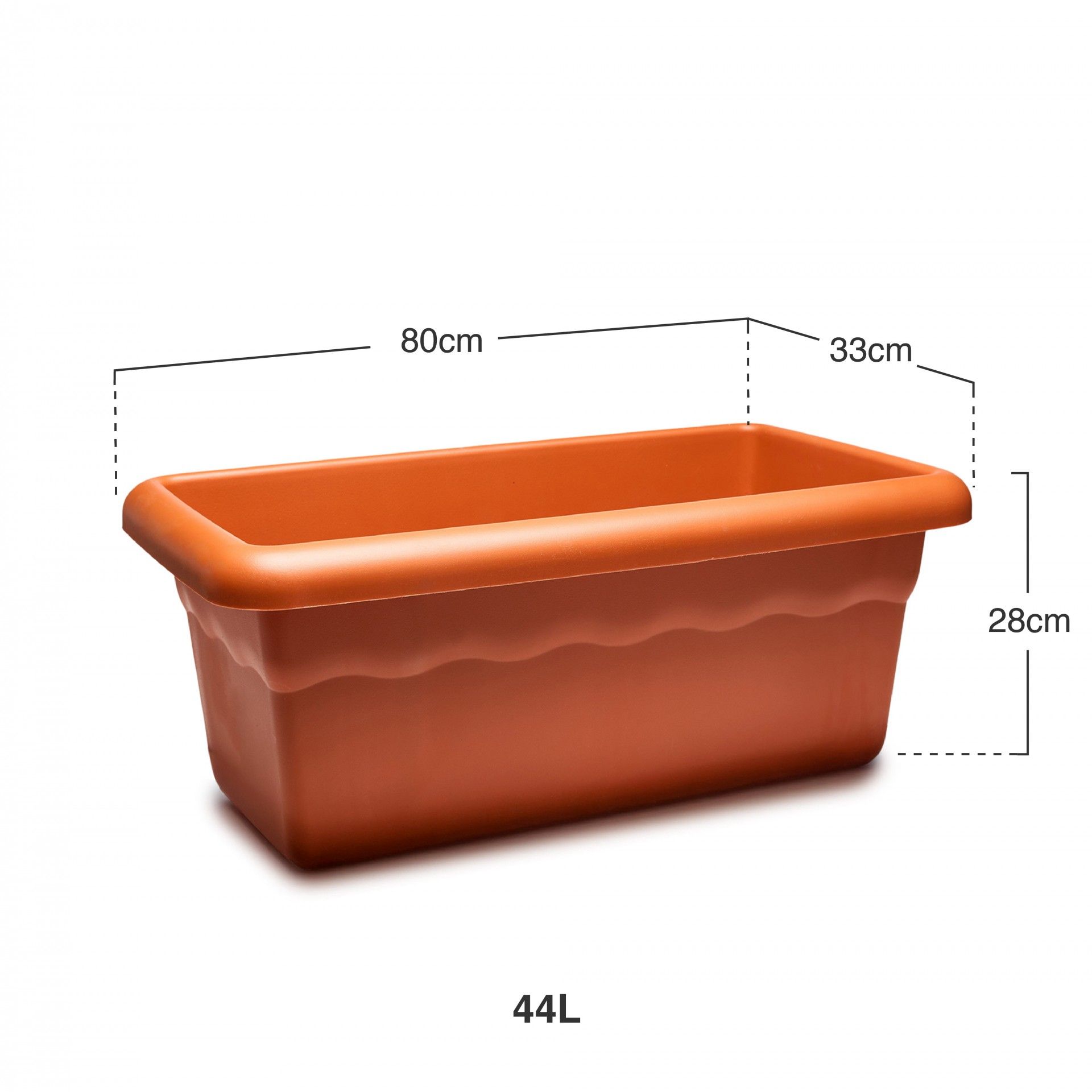 Floreira Terra Terracota 80X33cm