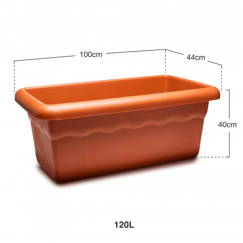 Floreira Terra Terracota 100X44cm Floreira Terra Terracota 100X44cm