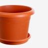 Prato Para Vaso Terra Terracota 34X5cm Prato Para Vaso Terra Terracota 34X5cm