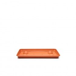 Prato Para Floreira Terra Terracota 57X29cm Prato Para Floreira Terra Terracota 57X29cm