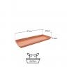 Prato Para Floreira Terra Terracota 57X23cm Prato Para Floreira Terra Terracota 57X23cm