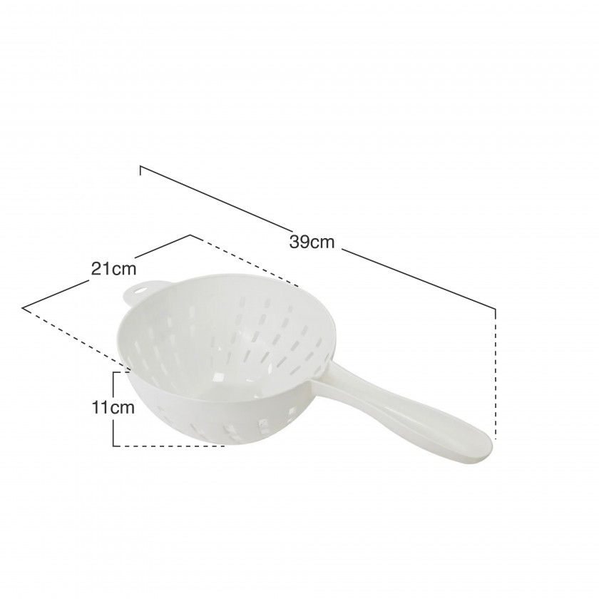 Escorredor Legumes Com Cabo Branco Escorredor Legumes Com Cabo Branco
