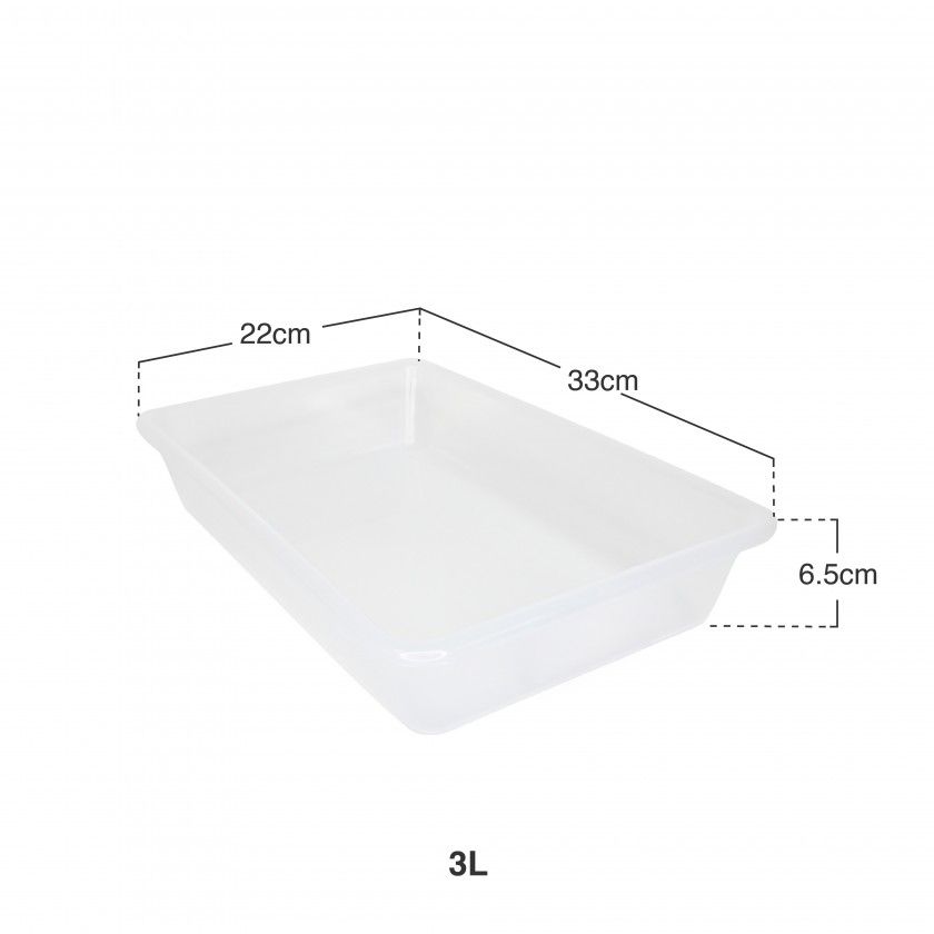 Bandeja Retangular Transparente 3l Bandeja Retangular Transparente 3l