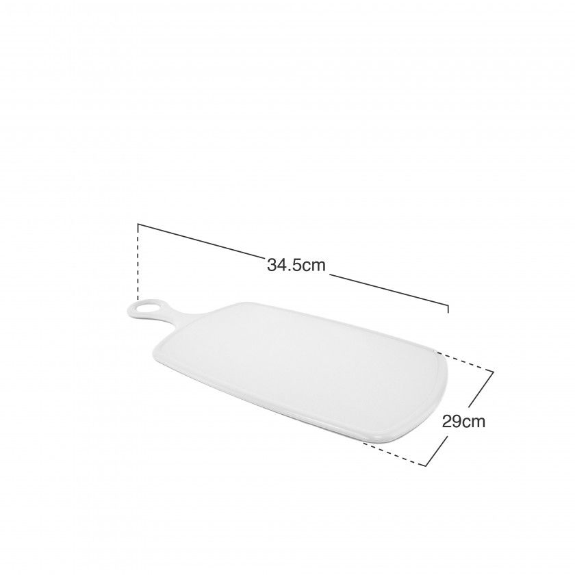 Tábua Corte Branco 34.5X29X0.5cm Tábua Corte Branco 34.5X29X0.5cm