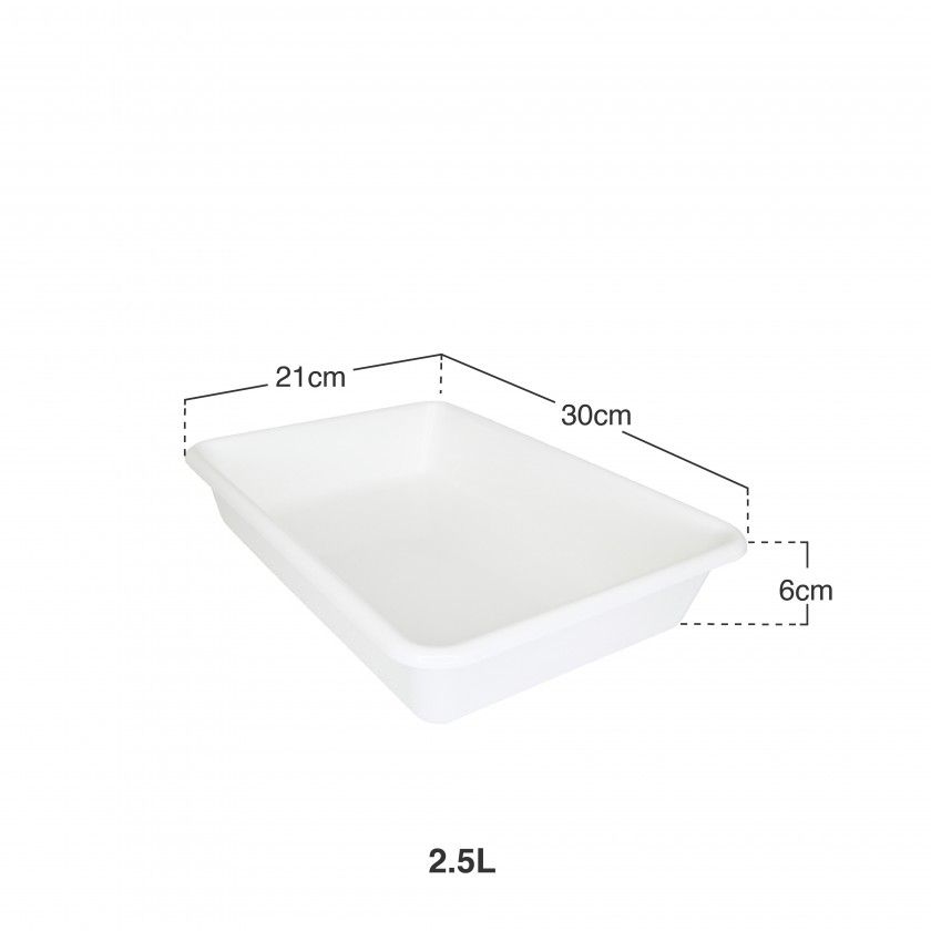 Bandeja Retangular Branco 2.5l Bandeja Retangular Branco 2.5l