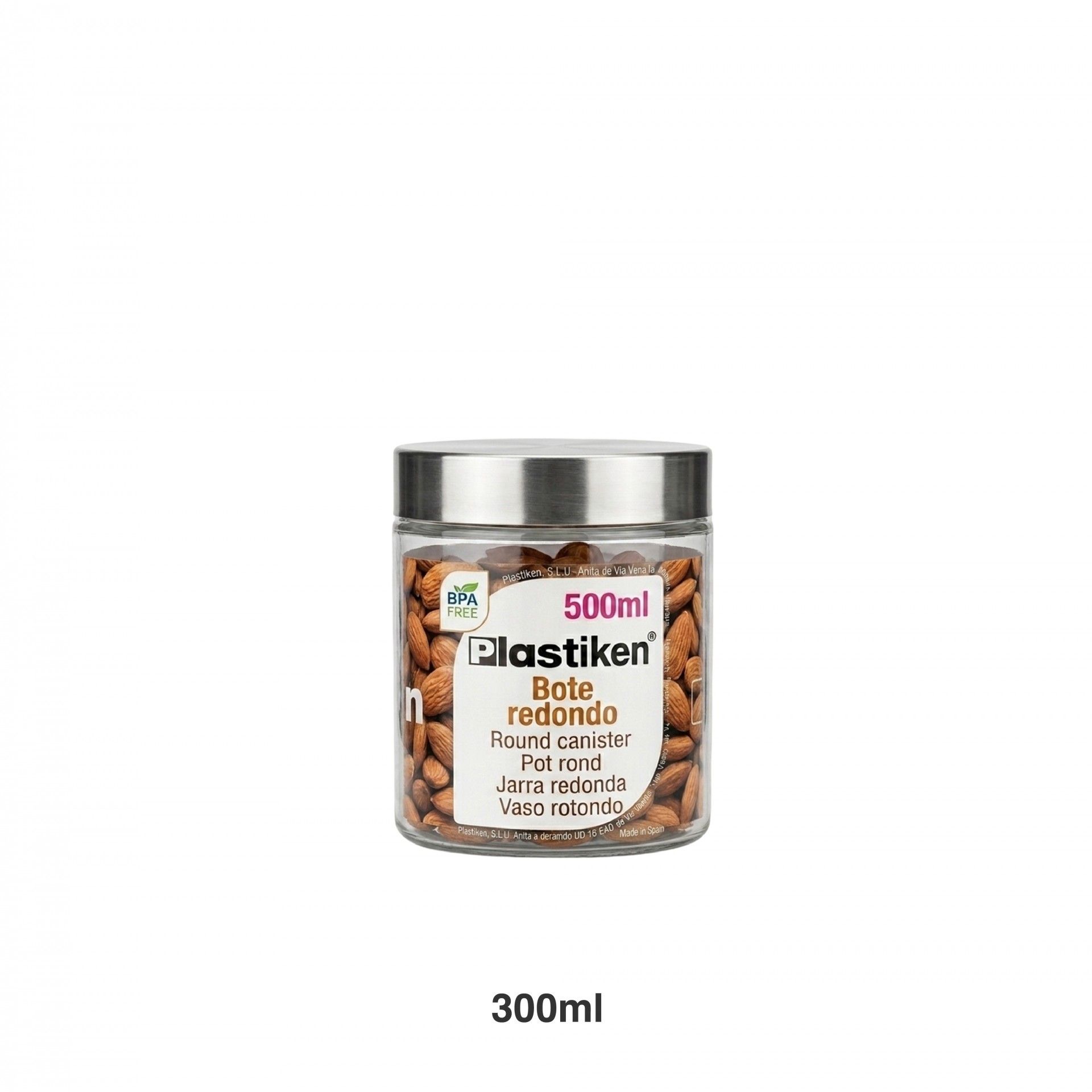 Frasco Cozinha Plástico Com Colher 500ml
