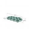 Cuvete Gelo Borracha Menta 24X13.5X2.5cm Cuvete Gelo Borracha Menta 24X13.5X2.5cm