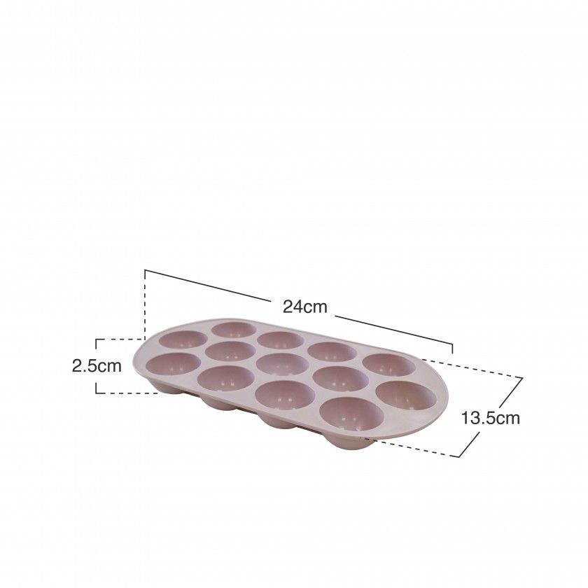 Cuvete Gelo Borracha Rosa 24X13.5X2.5cm Cuvete Gelo Borracha Rosa 24X13.5X2.5cm