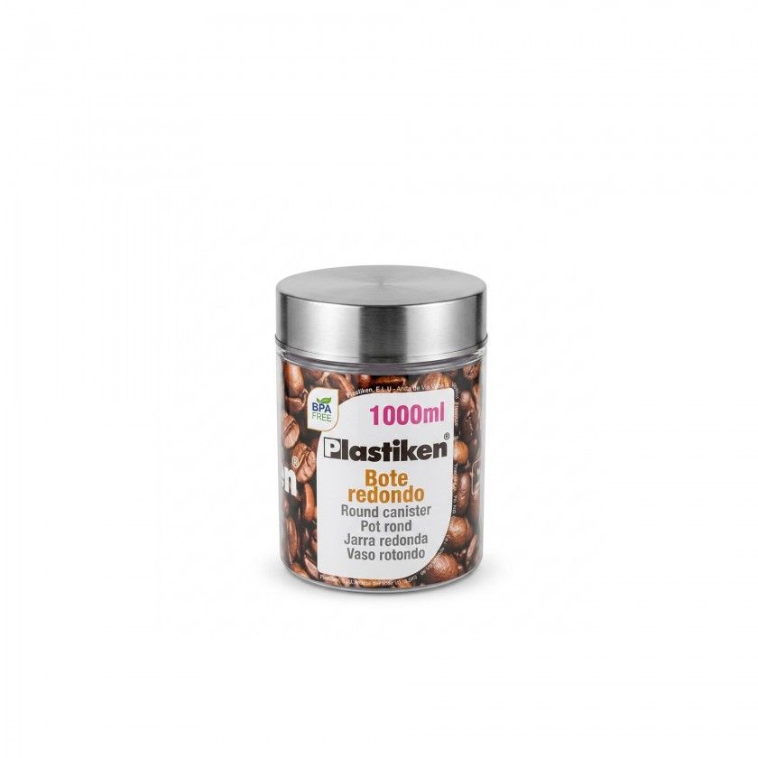 Frasco Cozinha Pl�stico Com Colher 1l