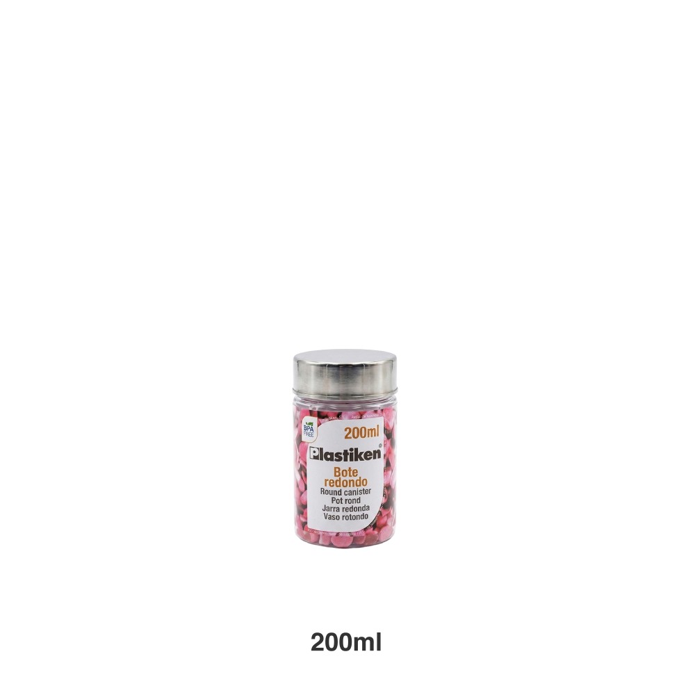 Frasco Cozinha Plástico Com Colher 200ml