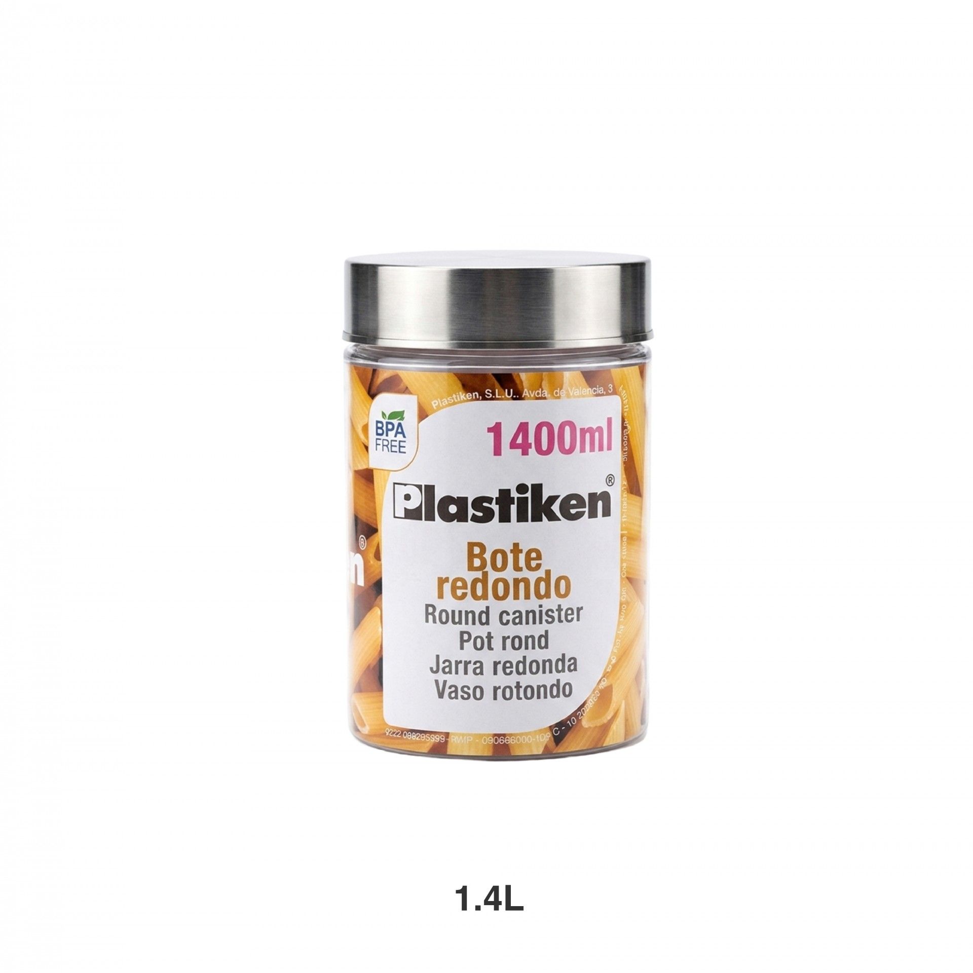 Frasco Cozinha Plástico Com Colher 1.4l