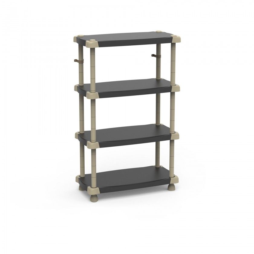 Prateleira 4 Estantes Preto 88X43X150cm Prateleira 4 Estantes Preto 88X43X150cm
